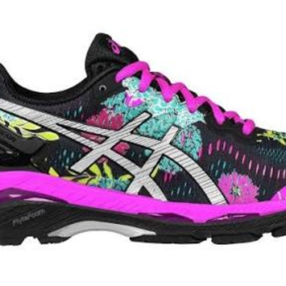 Gel Asics Kayano 23 Colorful Floral Running Shoes - Like New